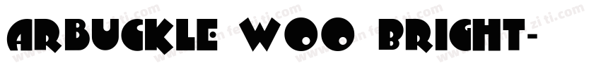 Arbuckle W00 Bright字体转换